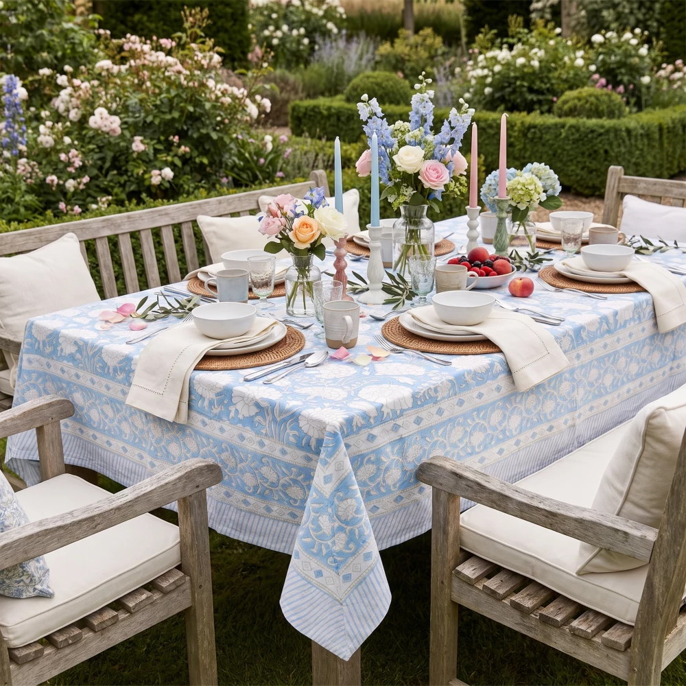 Image of 12 Seater Tablecloth – 180x340 cms | Reshma Summer Song 202514