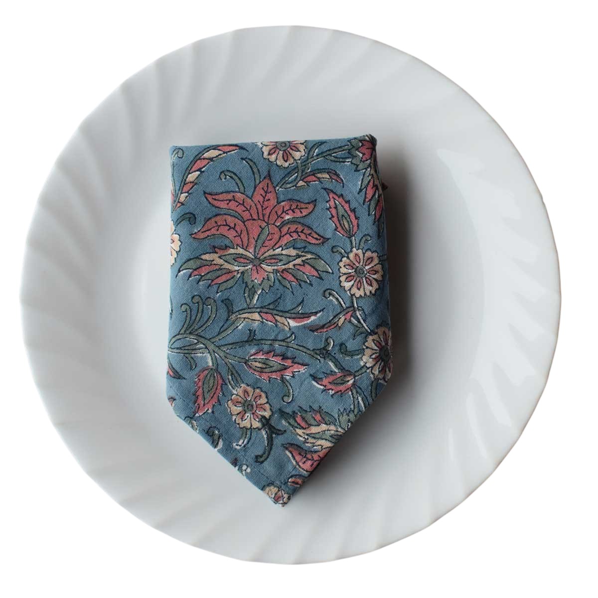 Hand Block Printed Cotton Napkin 45x45 cms Set of 4 Napkins Rohini 102660