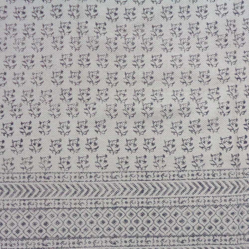 4 x 6 Feet Resist Print Hand Block Printed Cotton RUGS 201789