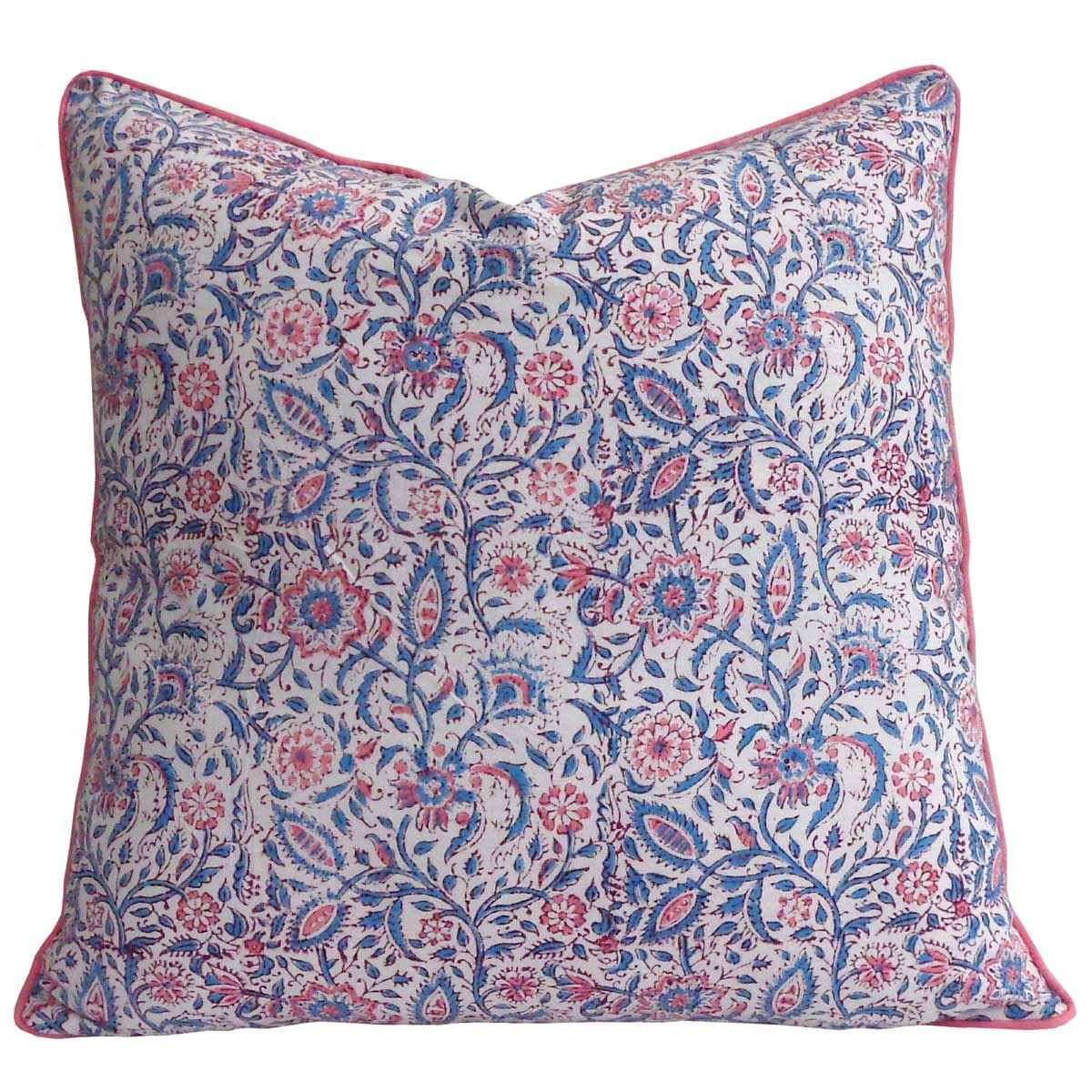 Piping Cushion Cover 50x50 cms Rukmani Maroon Open Pink 620608