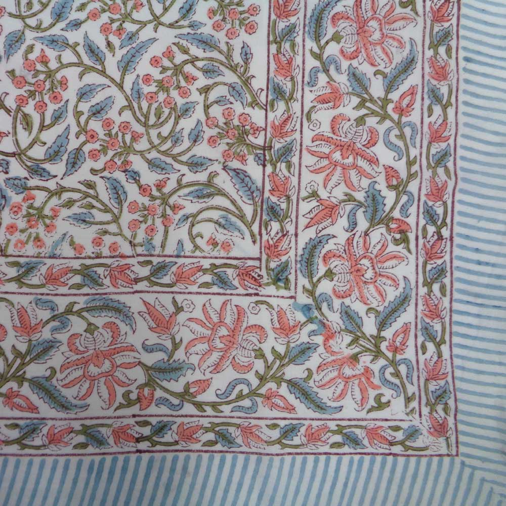 Beach Wrap Sarong Womens Swimwear Wraparound Pareo Soft Cotton Hand Block Printed Berry Pink 106128