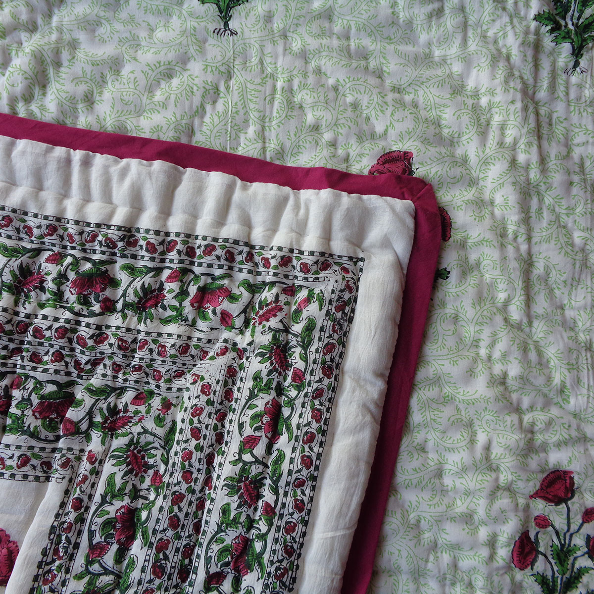 Hand Block Printed Baby Quilt Jaipur Razai 202218