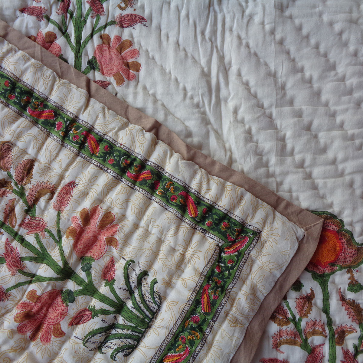 Hand Block Printed Baby Quilt Jaipur Razai  202210