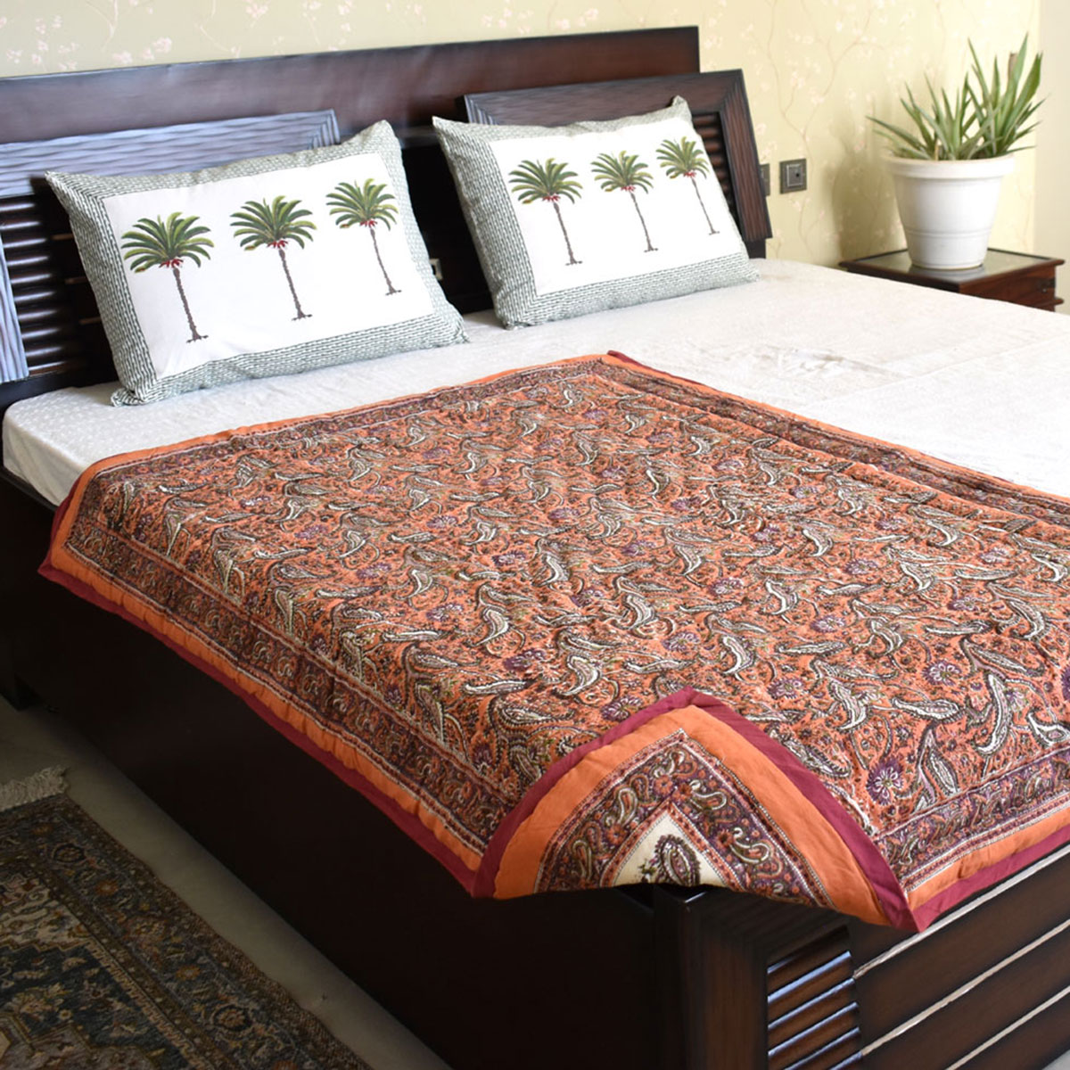 Hand Block Printed Baby Quilt Jaipur Razai  202211