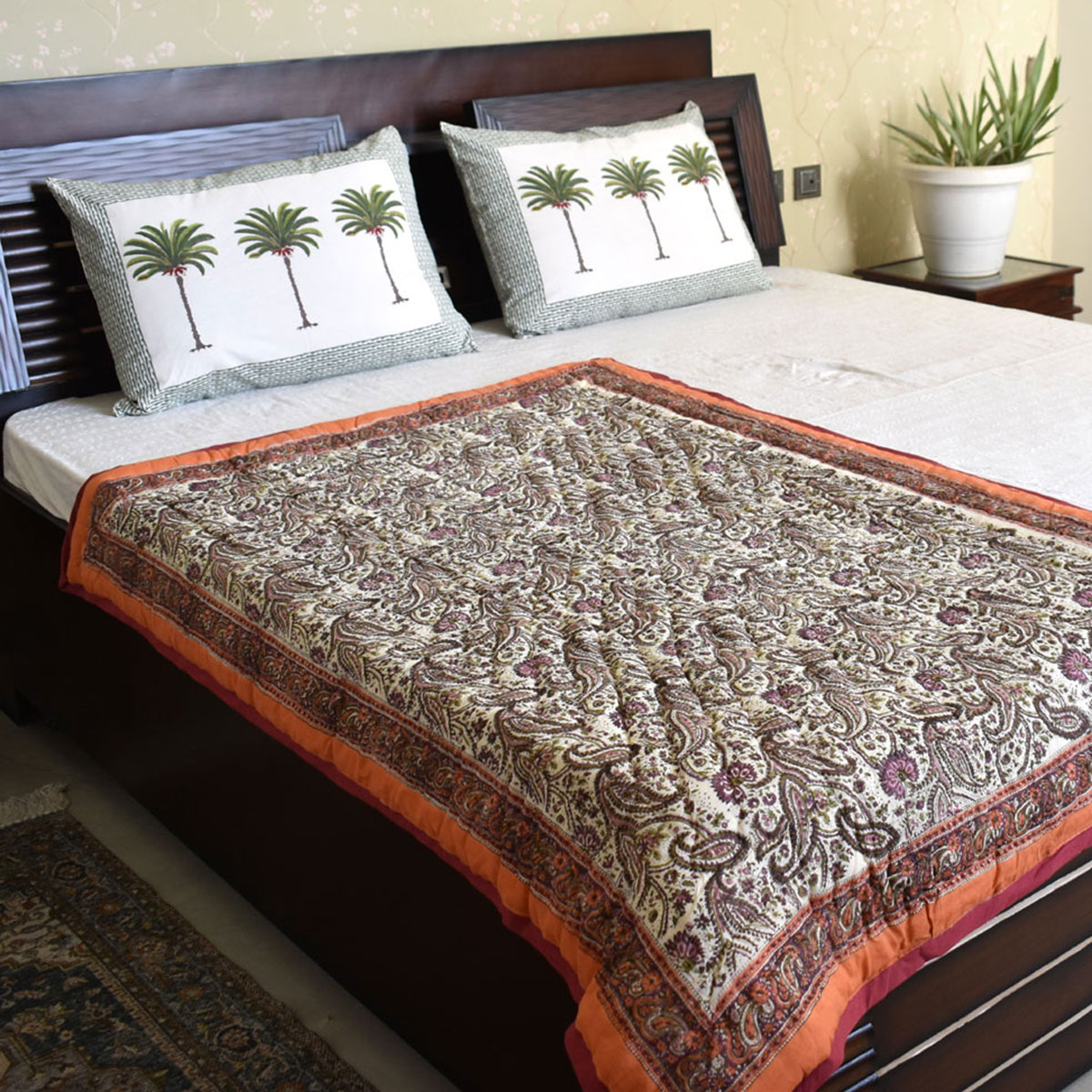 Hand Block Printed Baby Quilt Jaipur Razai  202211