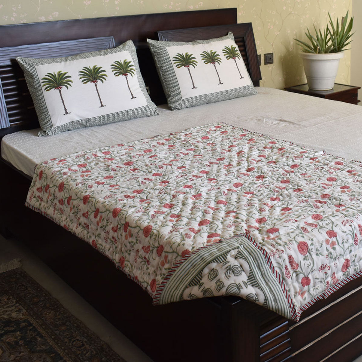 Hand Block Printed Baby Quilt Jaipur Razai  202212