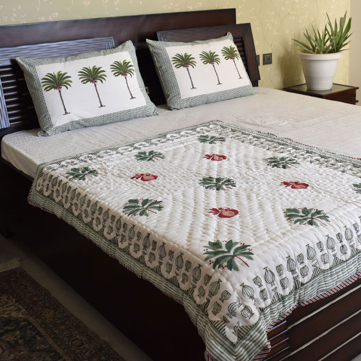 Hand Block Printed Baby Quilt Jaipur Razai  202212