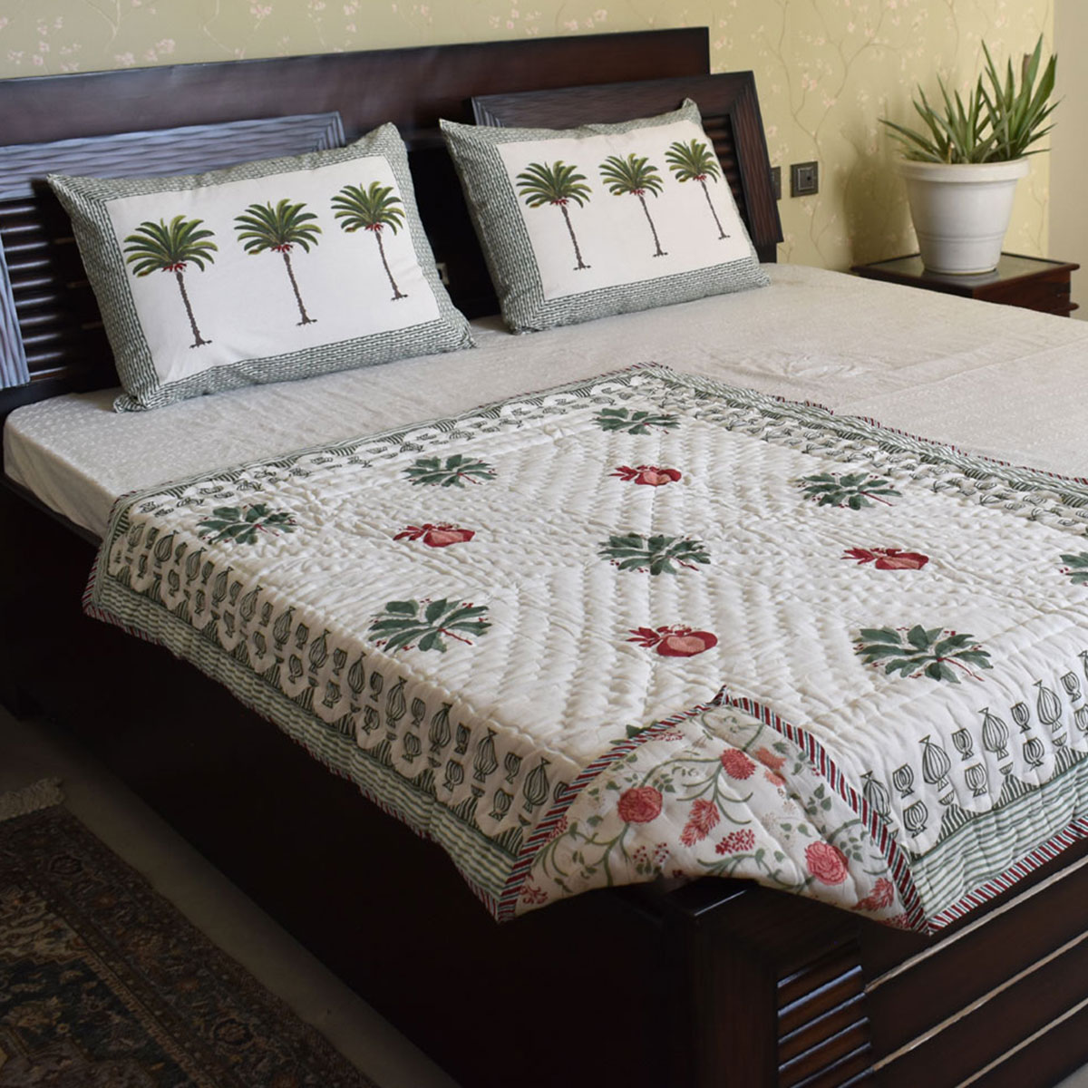 Hand Block Printed Baby Quilt Jaipur Razai  202212