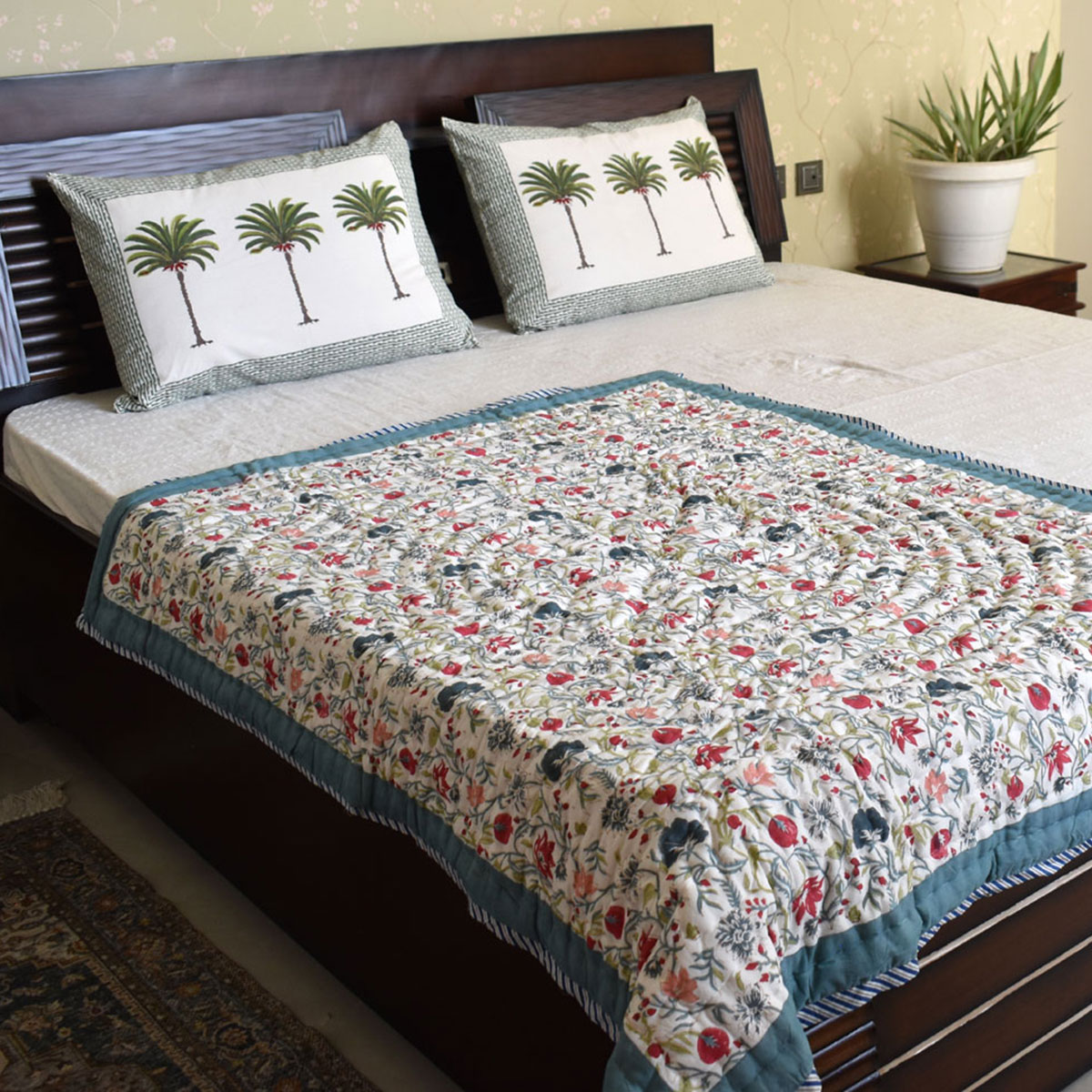 Hand Block Printed Baby Quilt Jaipur Razai  202213