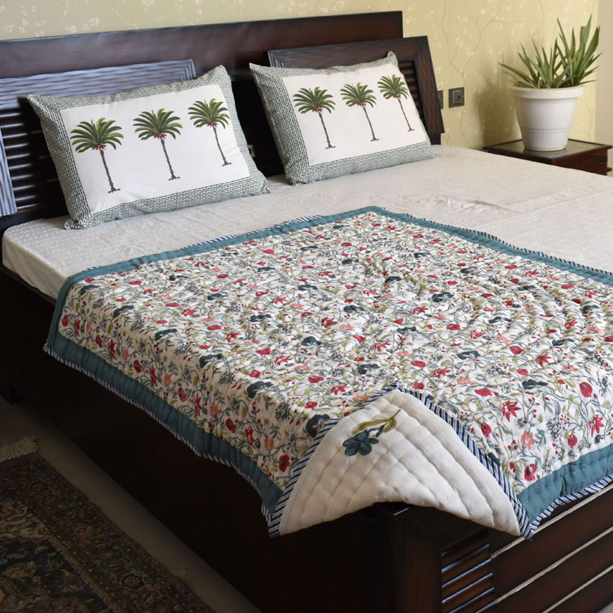 Hand Block Printed Baby Quilt Jaipur Razai  202213