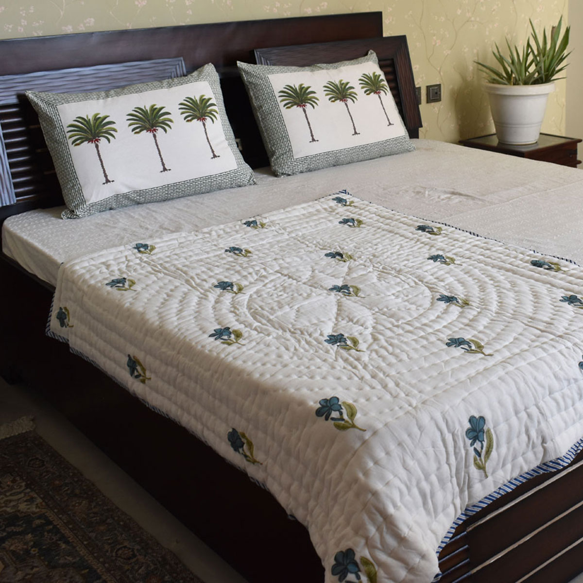 Hand Block Printed Baby Quilt Jaipur Razai  202213