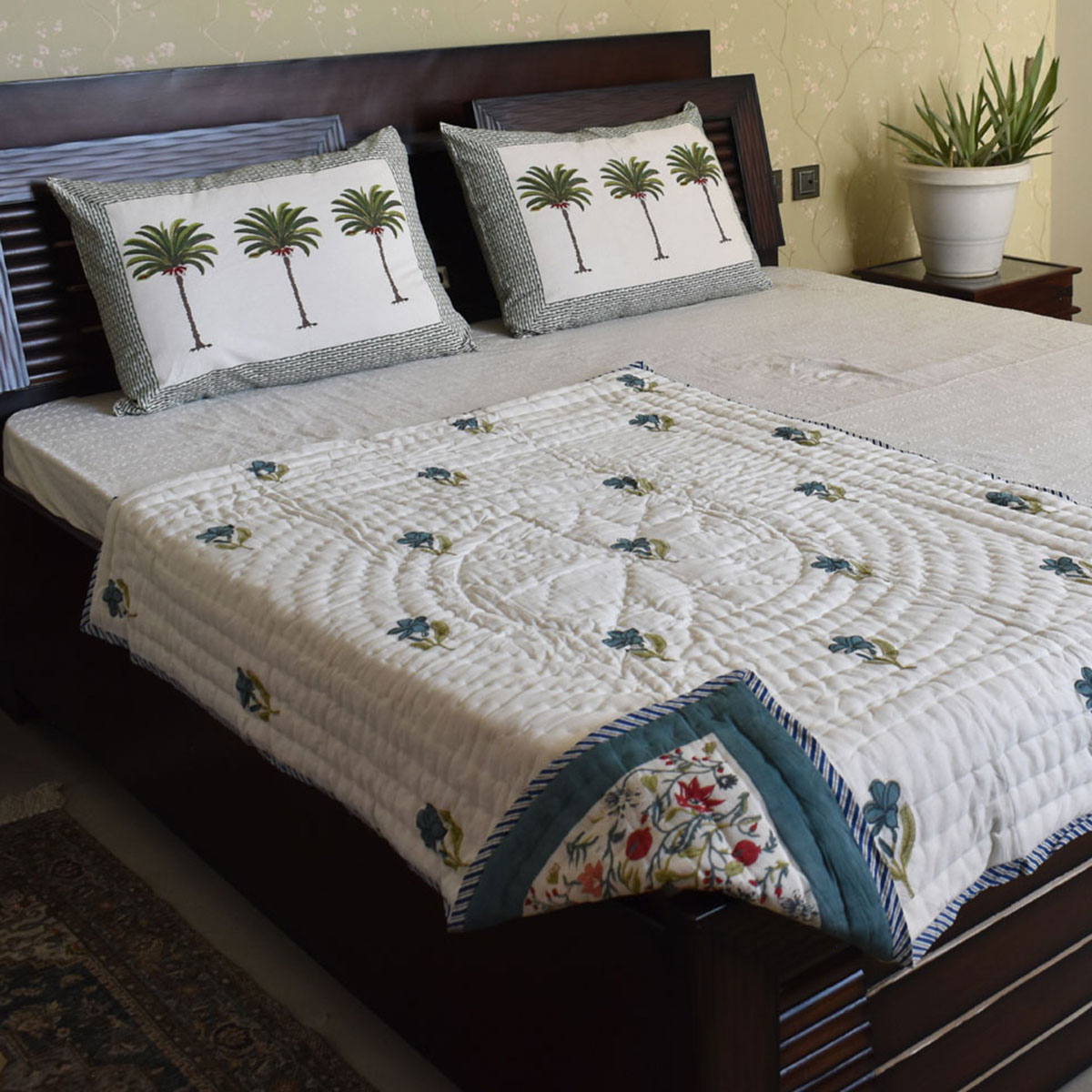 Hand Block Printed Baby Quilt Jaipur Razai  202213