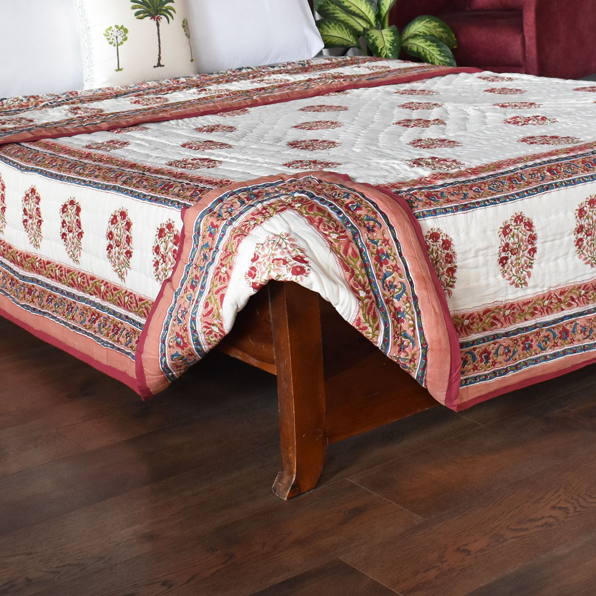 Queen Size Soft Cotton Quilt Handmade Genda Bale 100393