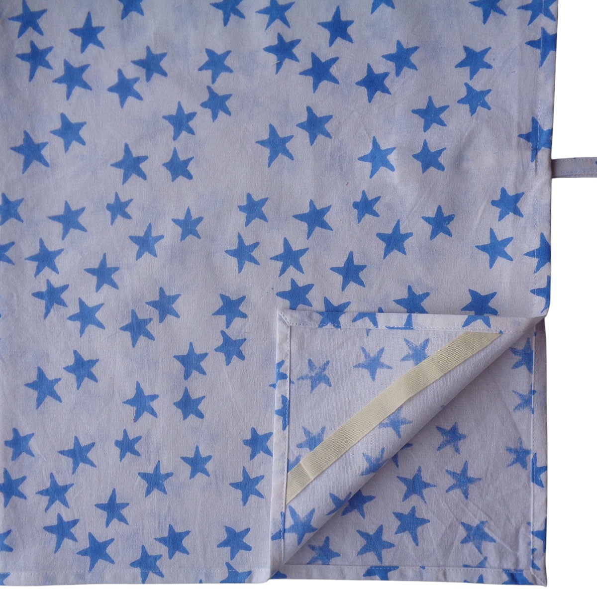 Hand Block Printed Cotton Kitchen Towels 50x70 cms Star Blue 202509
