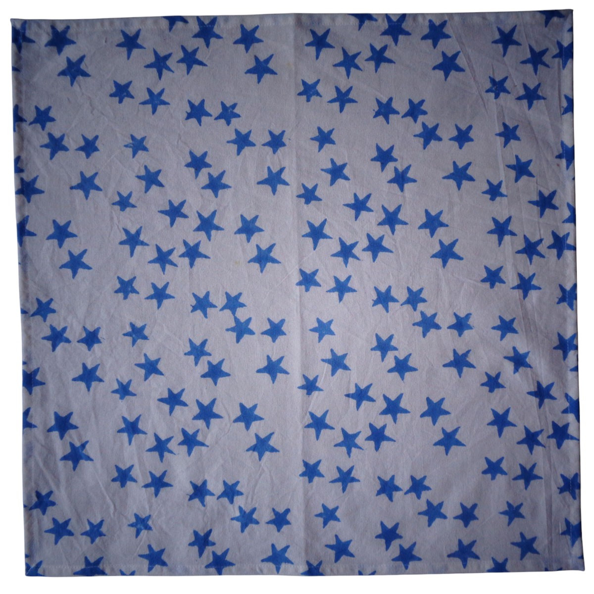 5 Yard Running Fabric Jaipur Block Printed Cotton 20 Sheeting Fabric Star Blue 202509