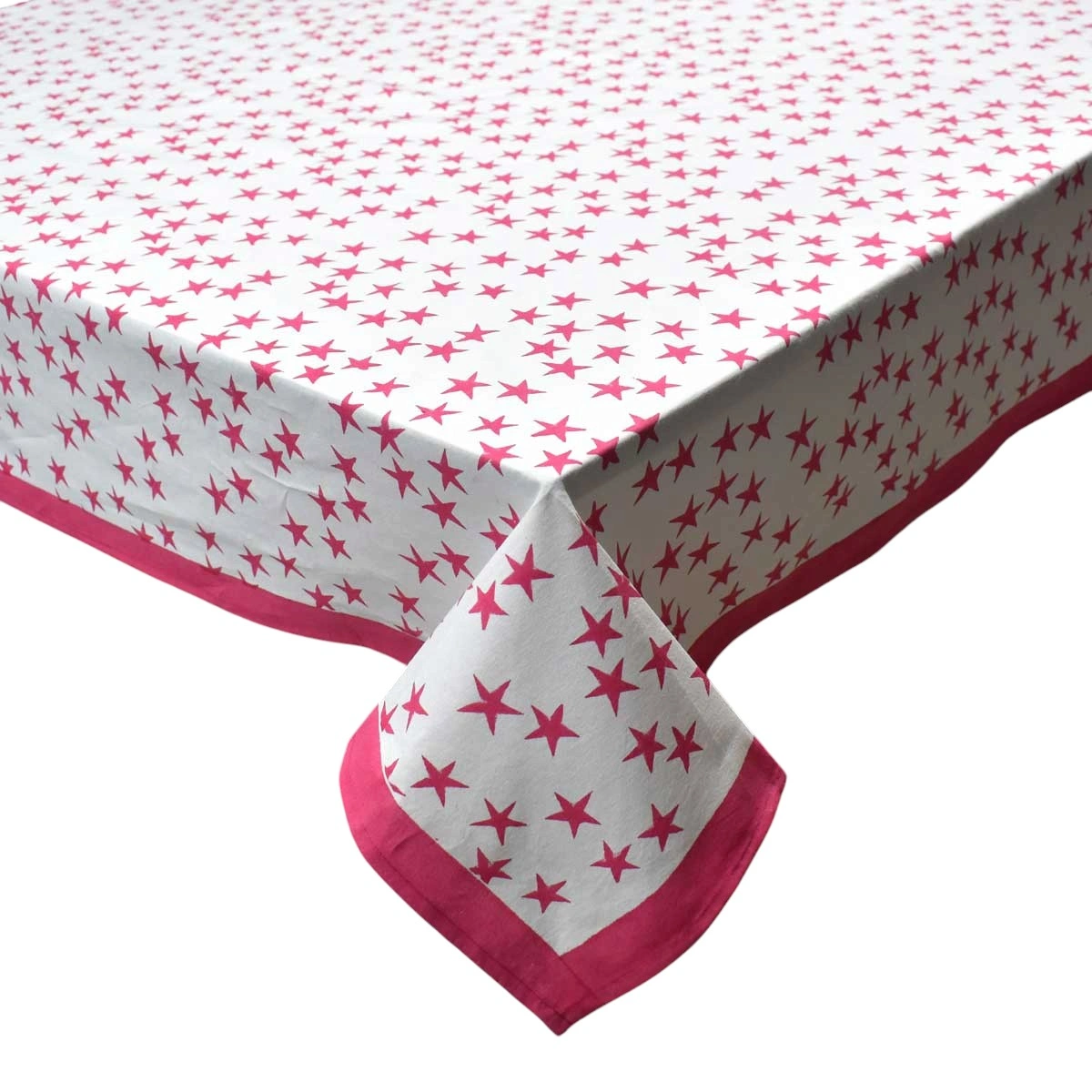 10 Seater Tablecloth 180x270 cms  Star Pink 202511