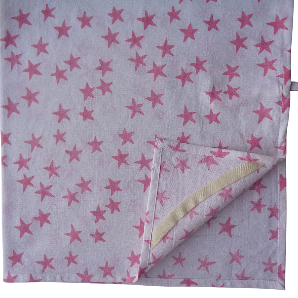 Hand Block Printed Cotton Kitchen Towels 50x70 cms Star Pink 202511