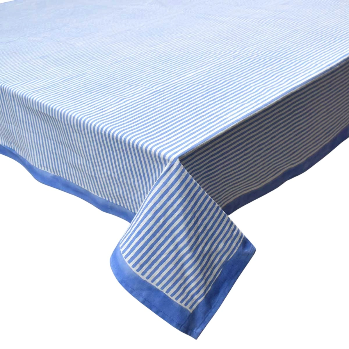 12 Seater Tablecloth  180x340 cms  Stripe Blue 202510