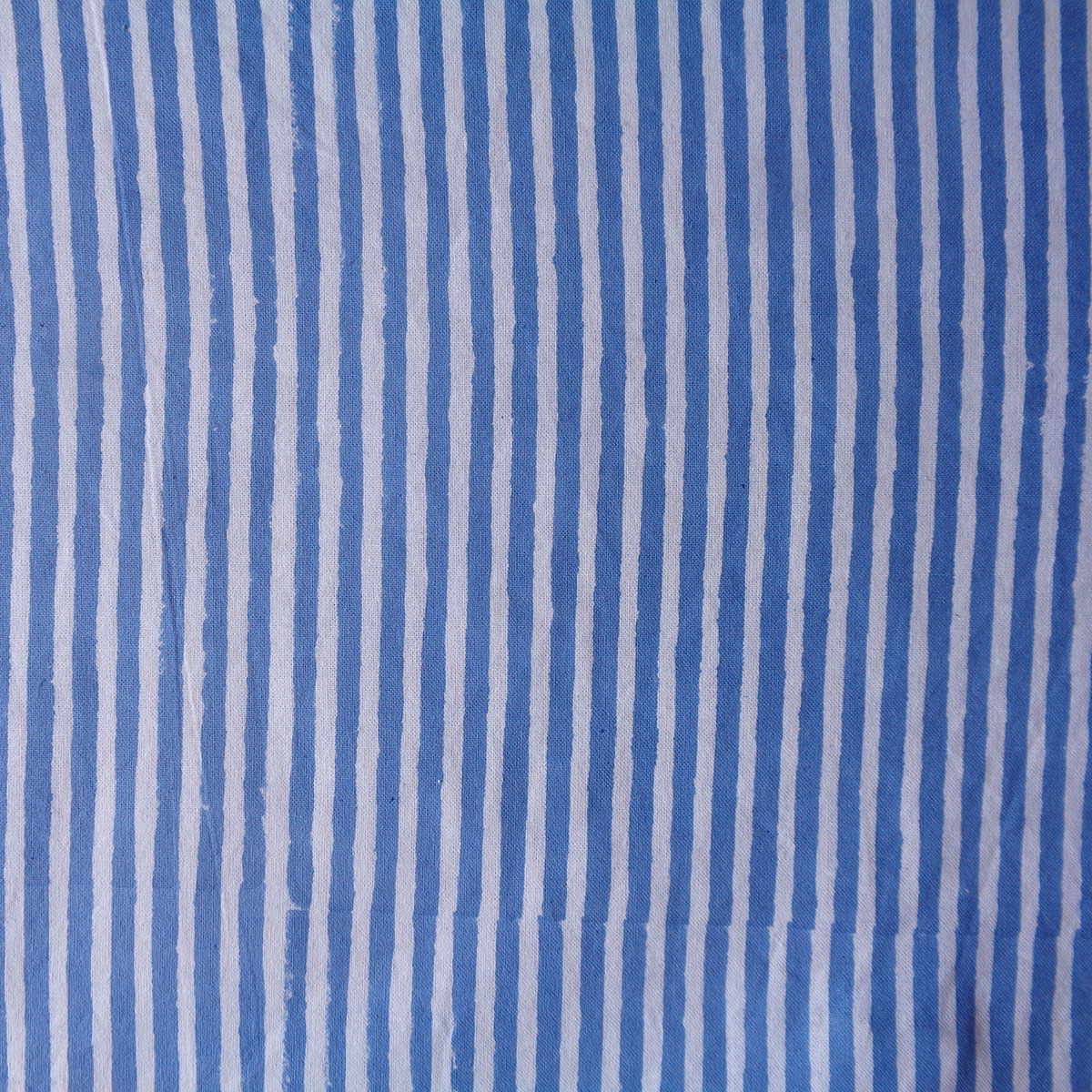 Hand Block Printed Cotton Kitchen Towels 50x70 cms  Stripe Blue 202510