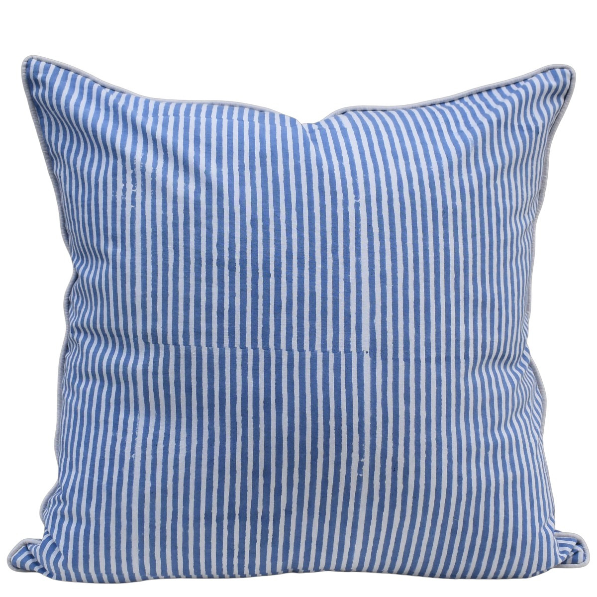 Piping Cushion Cover 50x50 cms Stripe Blue 202510