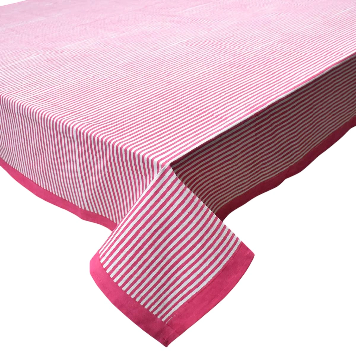 12 Seater Tablecloth  180x340 cms  Stripe pink 261211