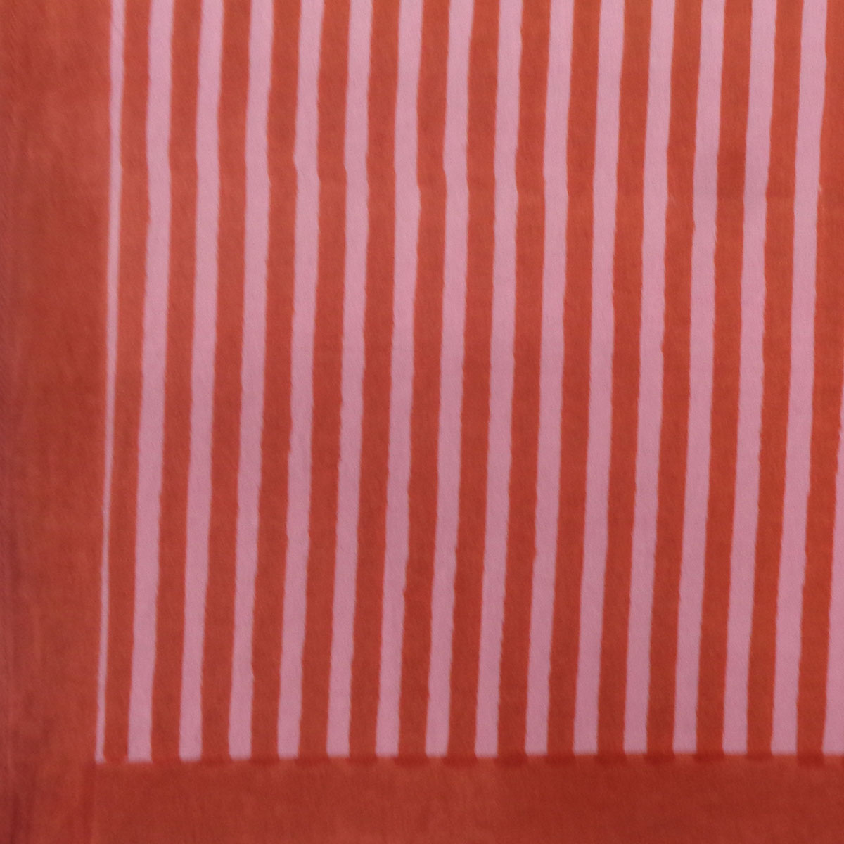 Wood Block Printed Handmade Tablecloth 150x220 cms  Stripe Pink Red 207993
