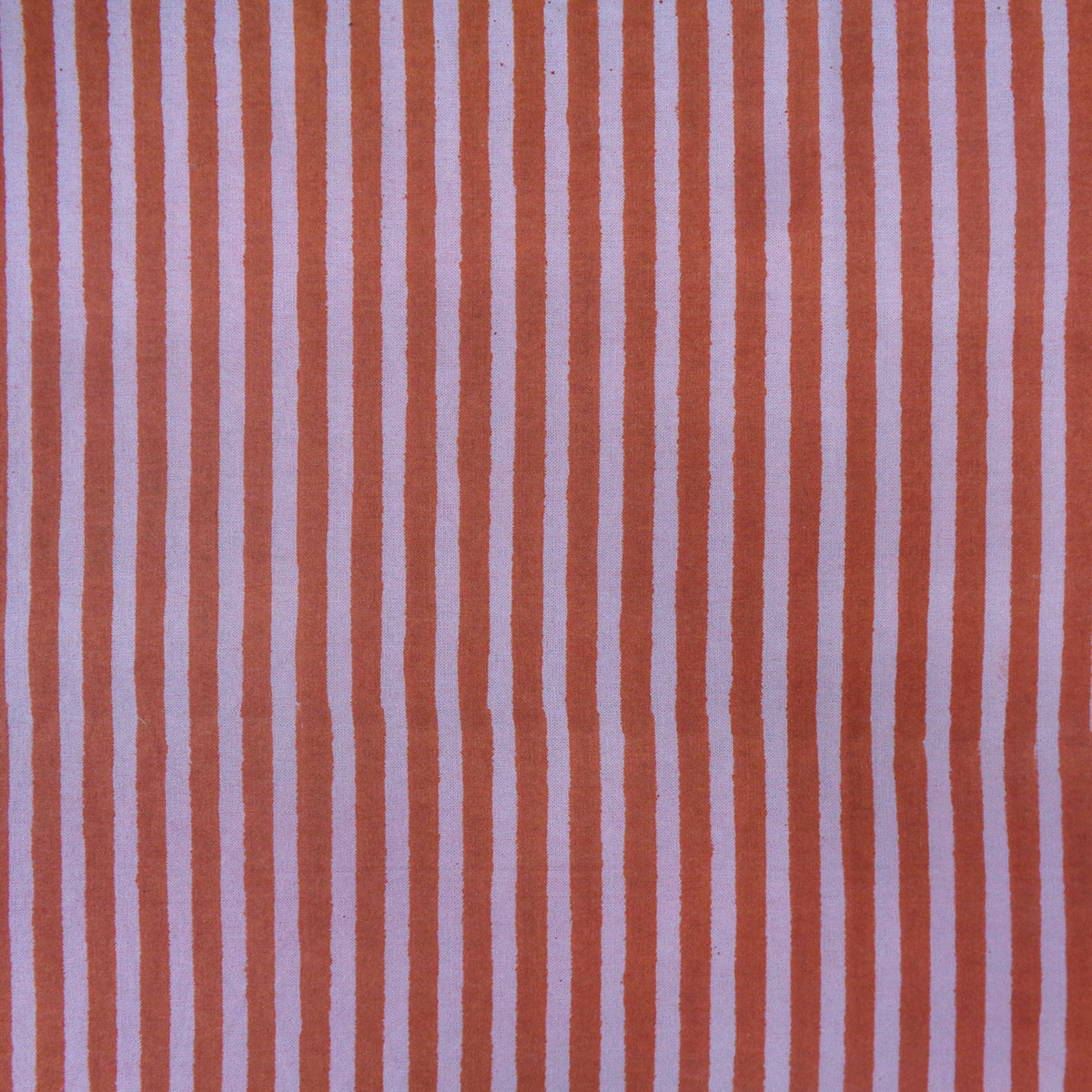 5 Yard Running Fabric  Hand Block Printed Cotton 20 Sheeting Fabric  Stripe Pink Red 207993