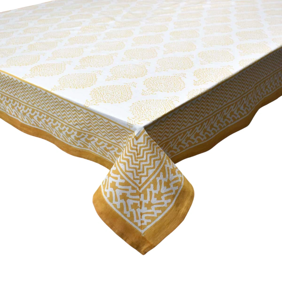 12 Seater Tablecloth 180x340 cms Taj Patti Beige 271024