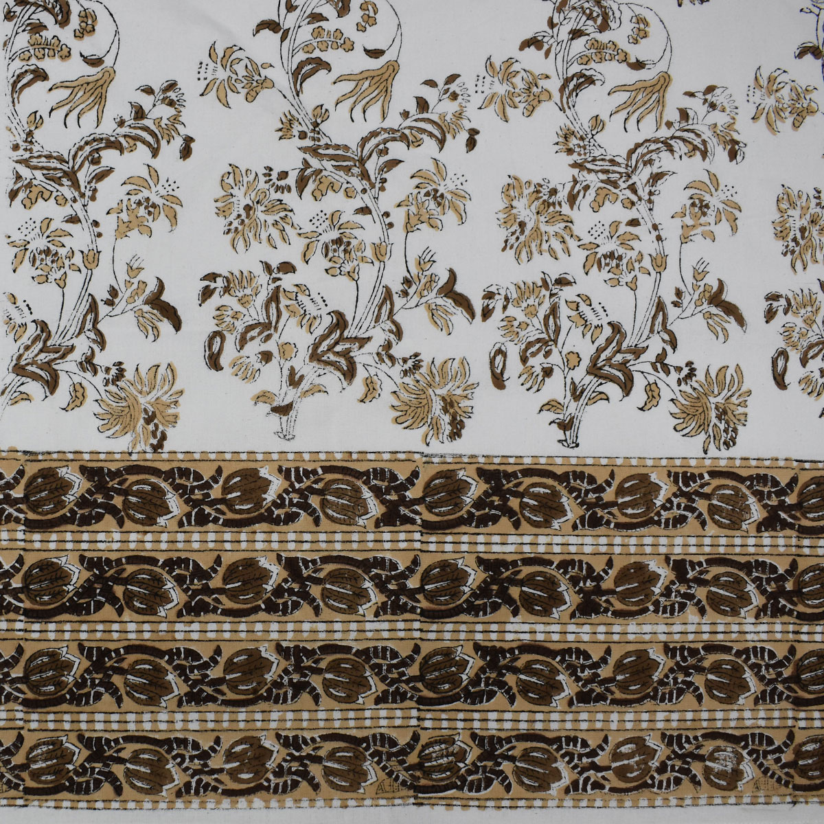 Wood Block Printed Handmade Tablecloth 150x220 cms 200901