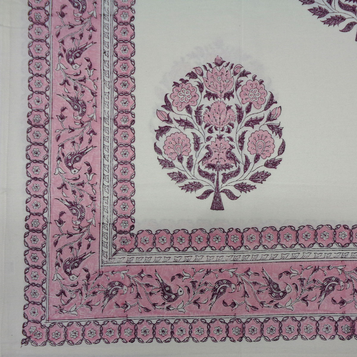 Wood Block Printed Handmade Tablecloth 150x220 cms 900138