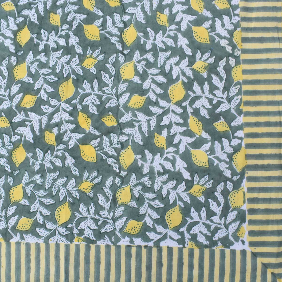 12 Seater Tablecloth 180x340 cms Lemon Green 202405