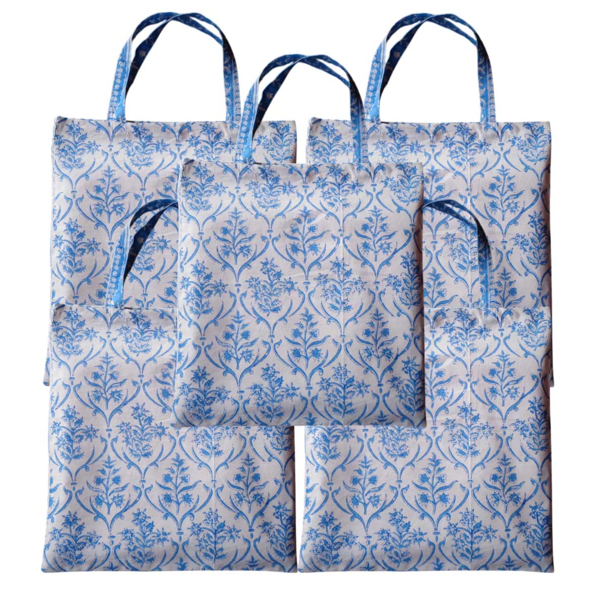 Grocery Totes Set of 5 Bags Vine Leaf Alaskan Open 208679