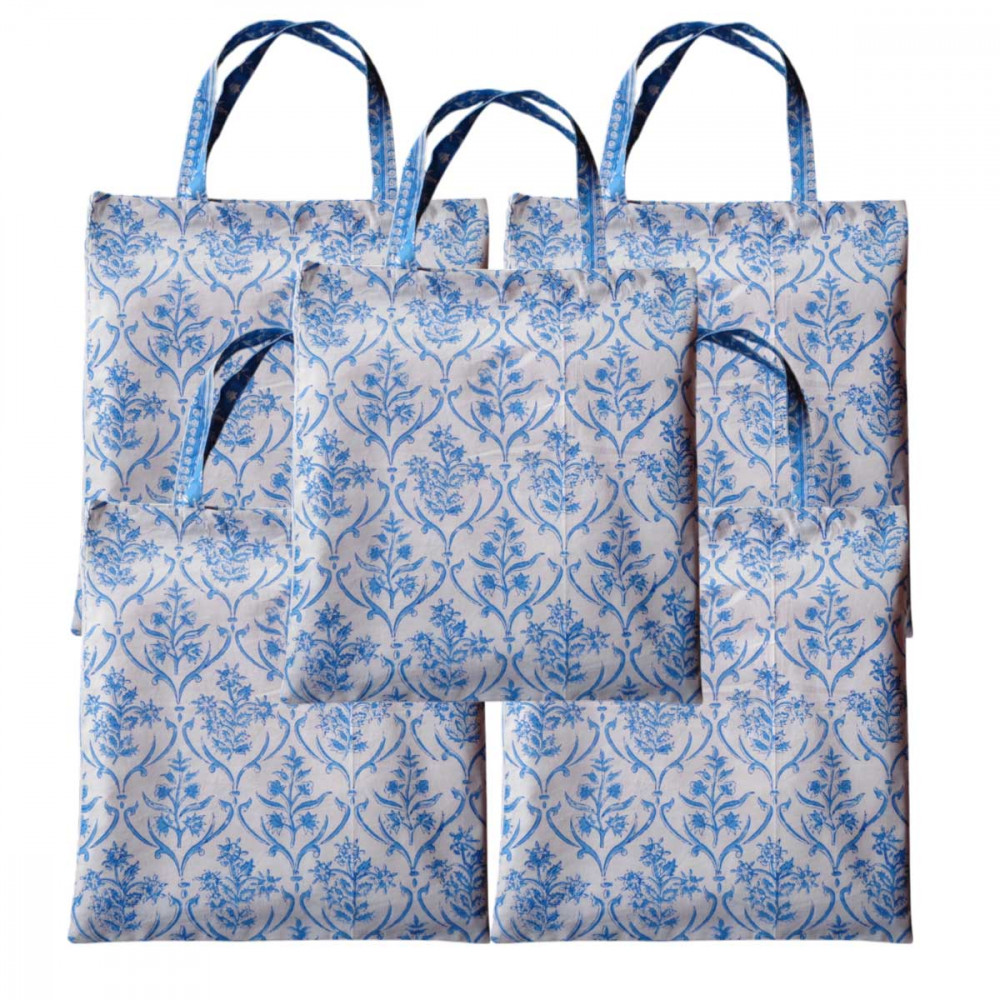 Image of Grocery Totes ( Set of 5 Bags) / Vine Leaf Alaskan Open 208679