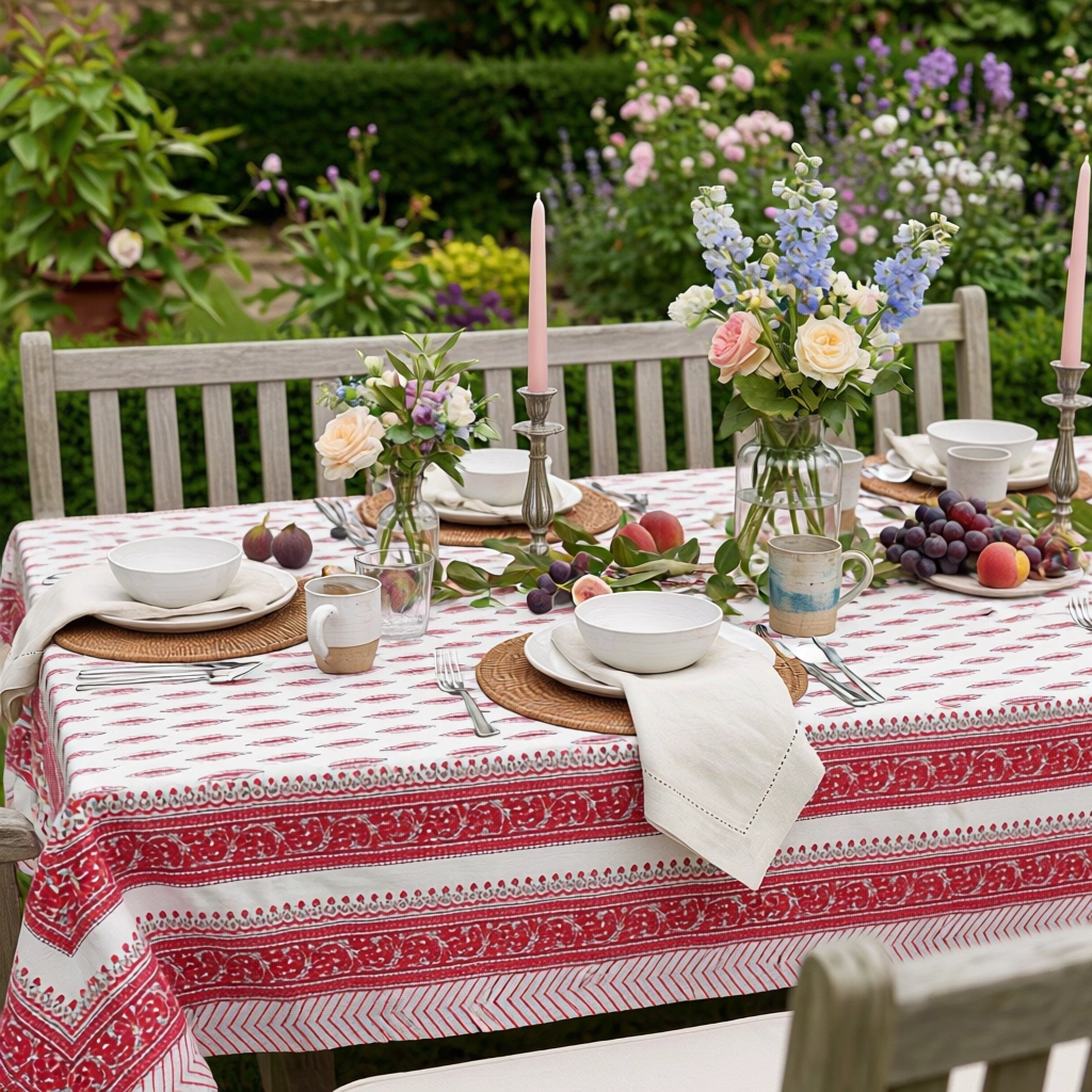Tablecloth 12 seater in Cotton 180x340 cms  Winter Fall Tree Christmas 302397