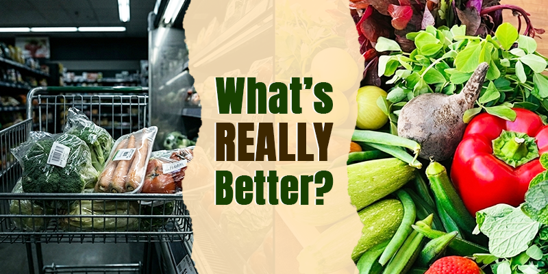 organic food vs regular food India