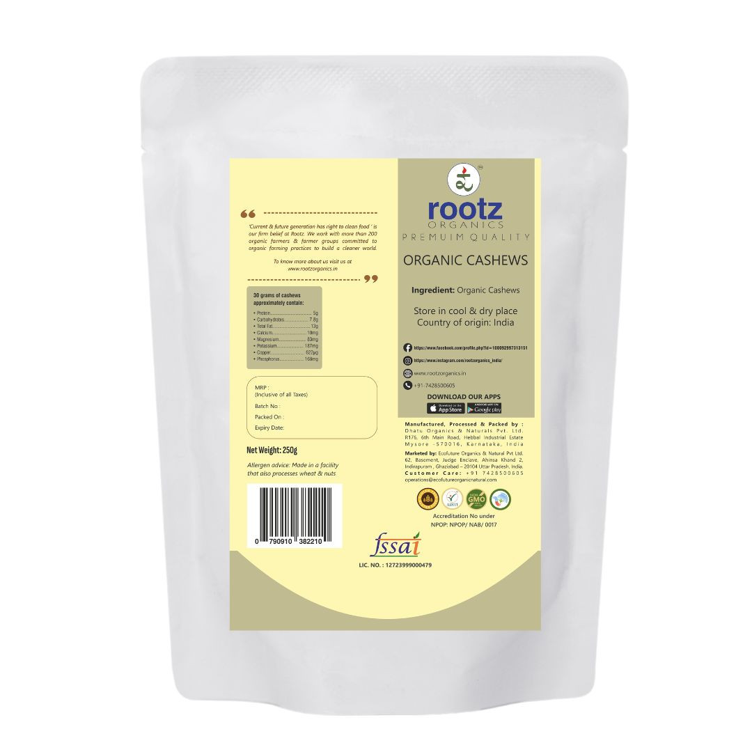 Cashews Whole 250g