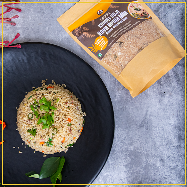 Organic Khapli Suji Rava Upma Mix 250gm
