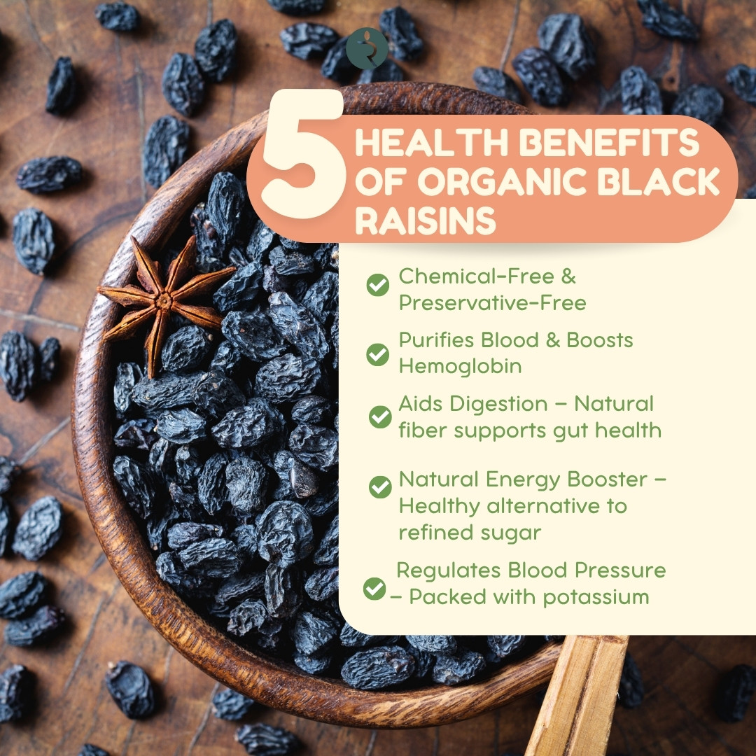 Organic Raisin Black   100gm