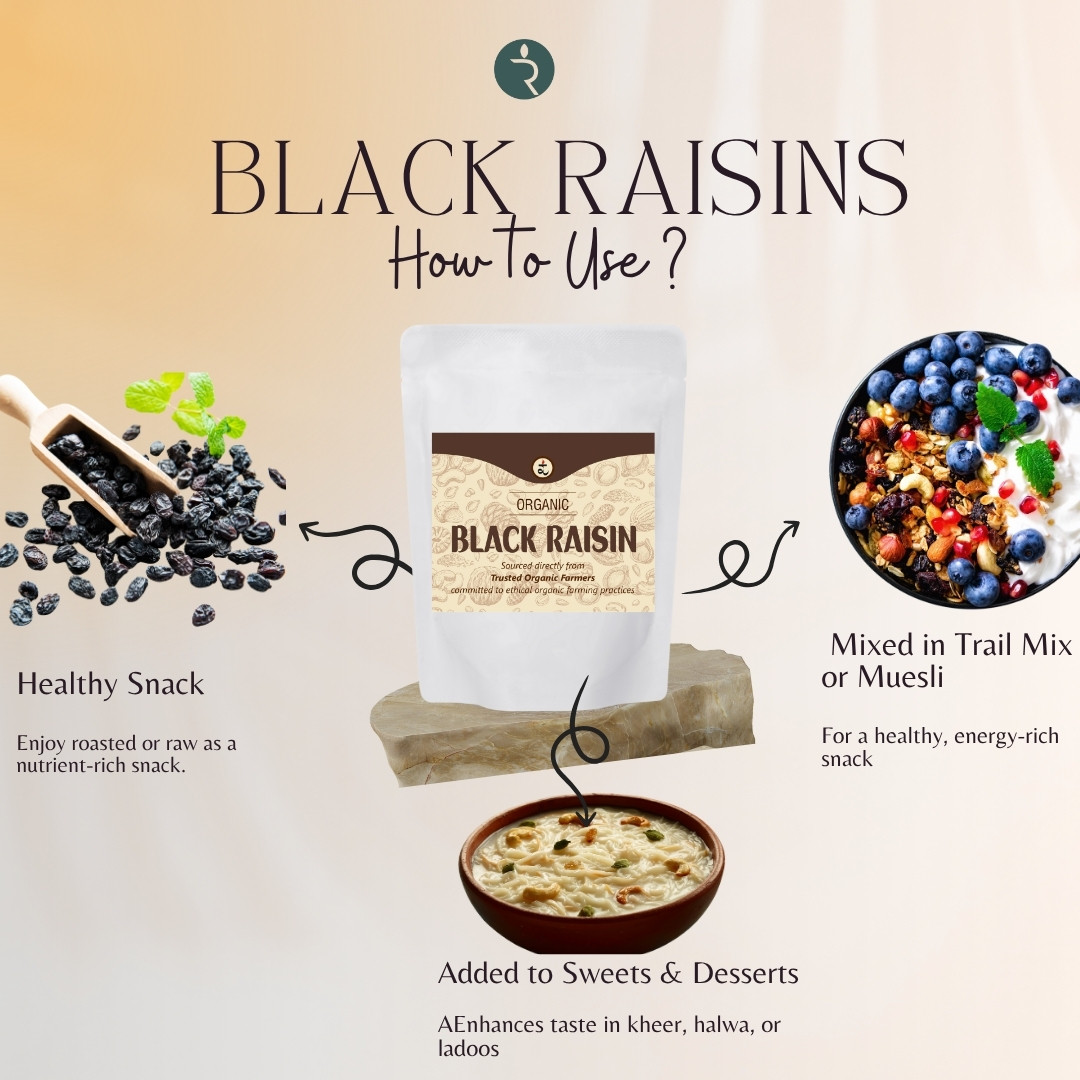 Organic Raisin Black   100gm
