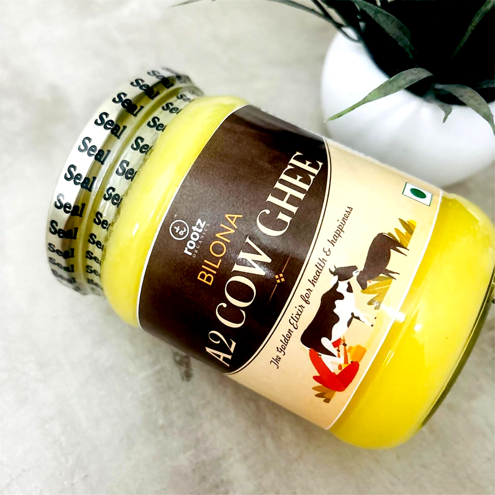Bilona Desi Cow Ghee (A2) – Pack of 2 x 500ml | Nutrient-Dense Golden Goodness for Immunity, Digestion & Joint Strength | Traditionally Churned, Rich Aroma