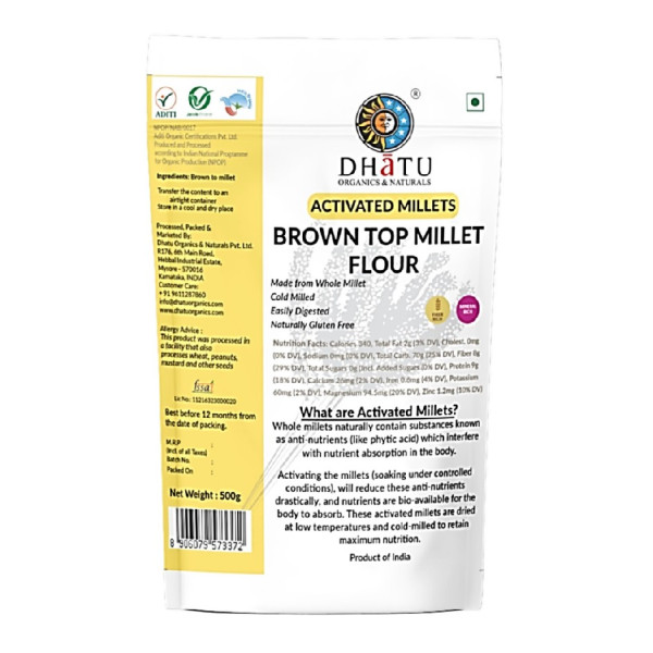 Image of Activated Browntop Millet flour 500g