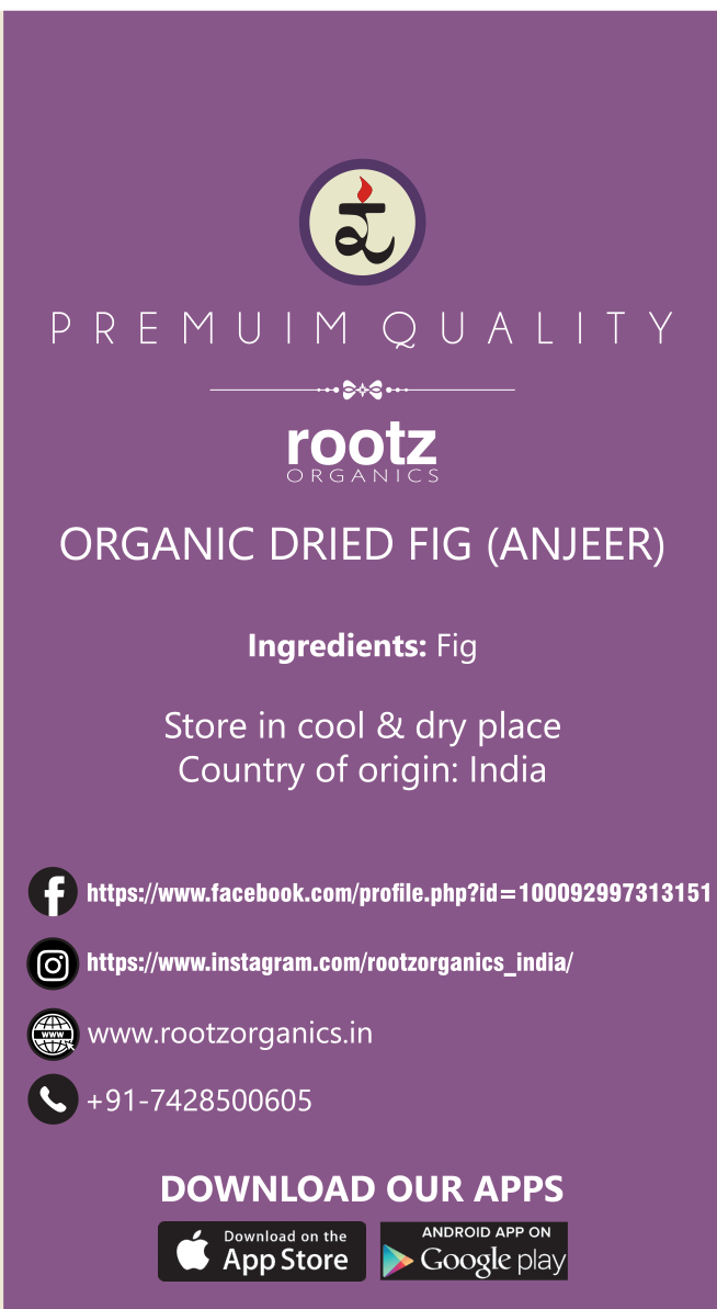 Organic Dried Anjeer(Figs) 250gm