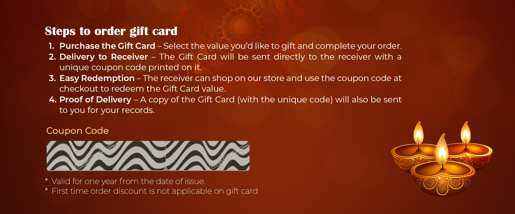 Rootz Organics Diwali Wellness Gift Card – Gift Conscious Living & Self-Care - Gift a sustainable lifestyle