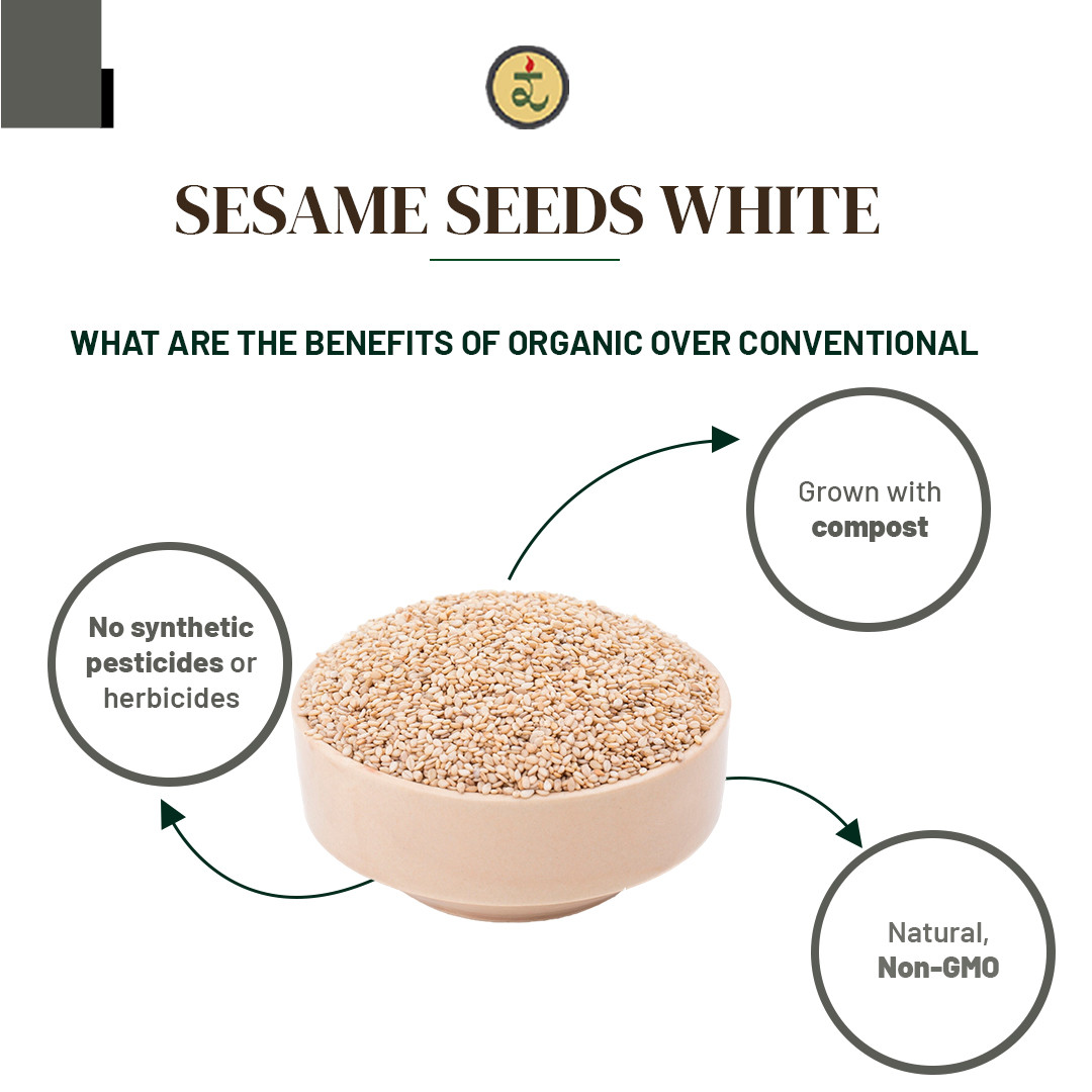 Organic Sesame Seeds White 250g