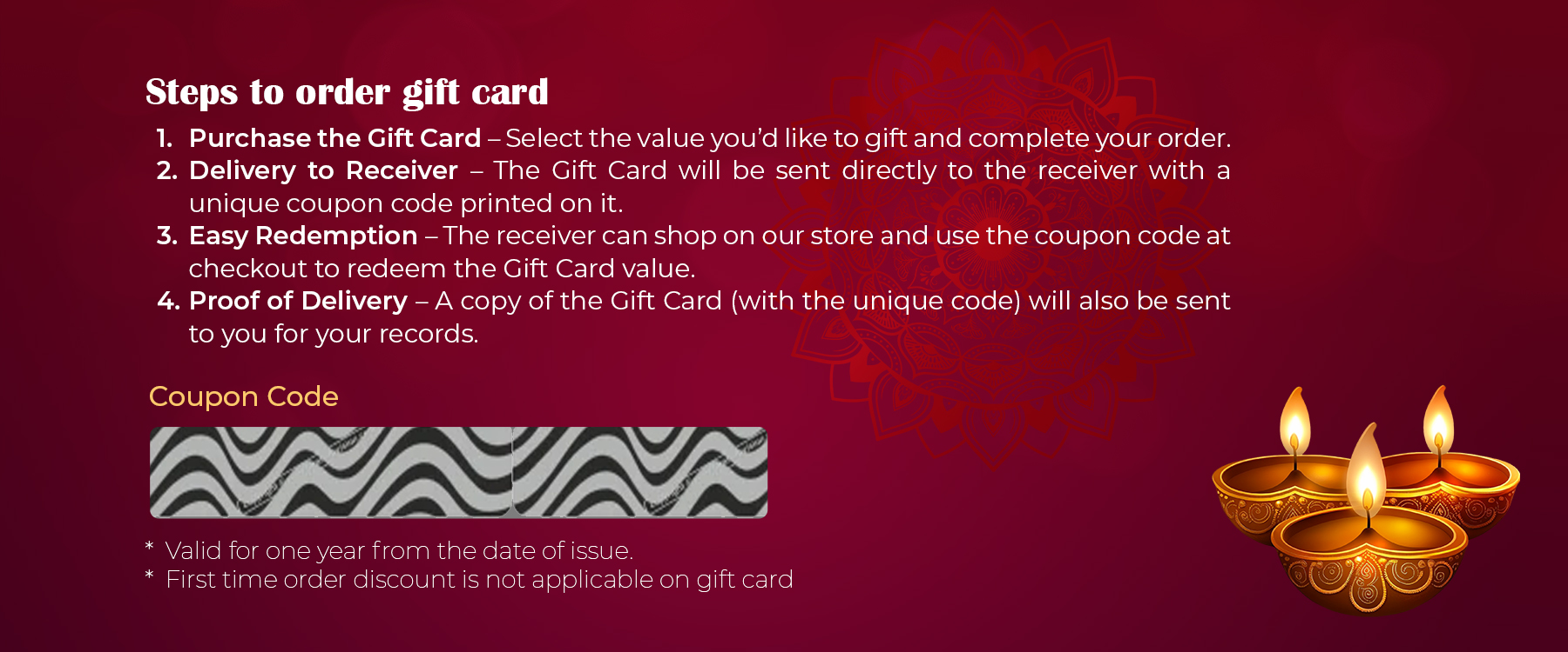 Rootz Organics Diwali Wellness Gift Card – Gift Conscious Living & Self-Care - Gift a sustainable lifestyle