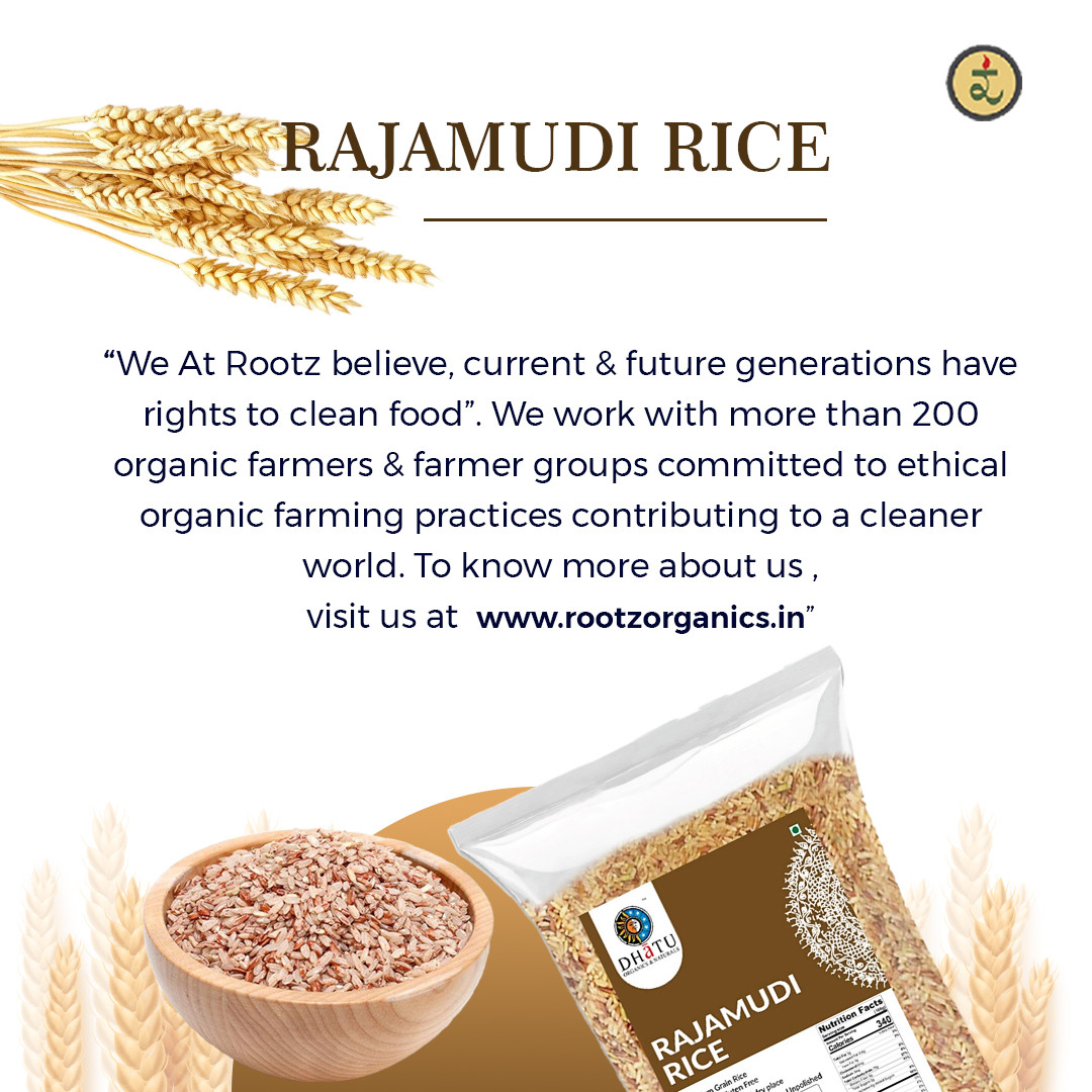 Rajamudi Rice 900g - Rustic, Unpolished, Fibre-Rich Rice for Constipation Relief & Better Gut Health