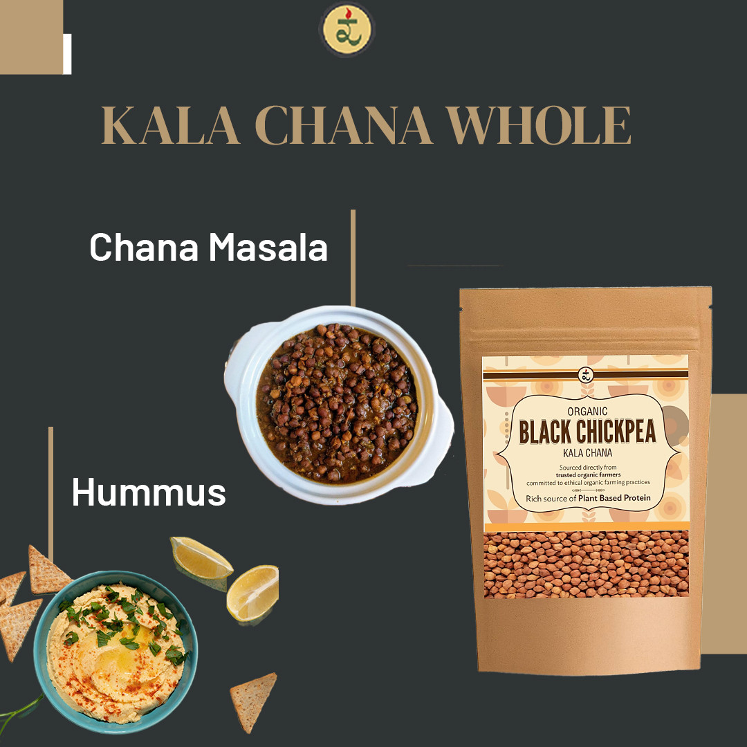 Organic Black Chickpea (Kala Chana) 500gm