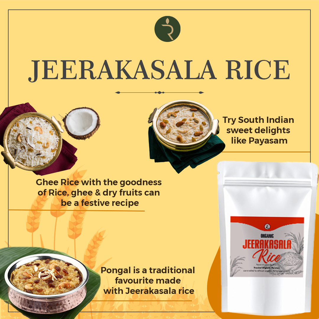 Organic Jeerakasala Rice 1.8KG