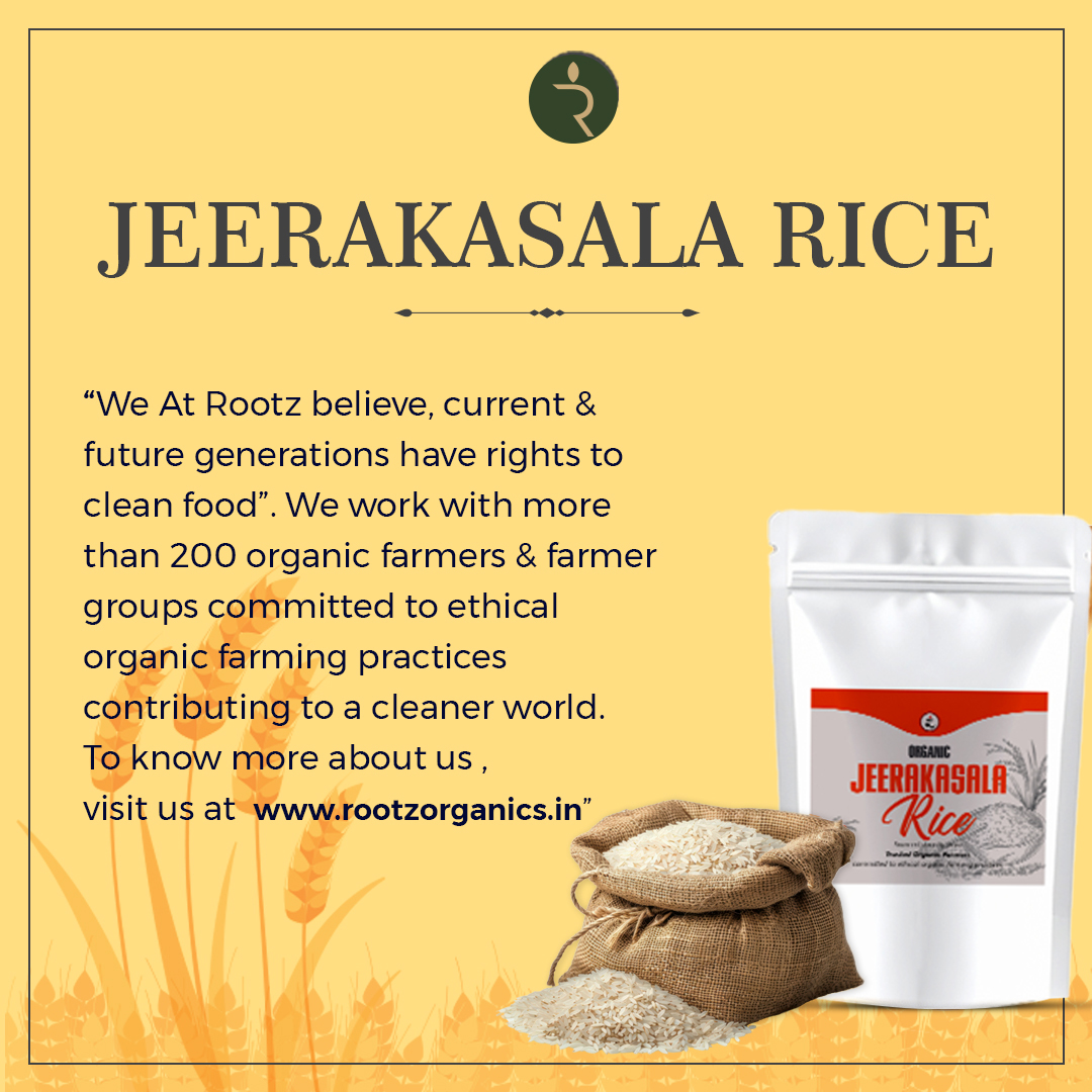 Organic Jeerakasala Rice 1.8KG