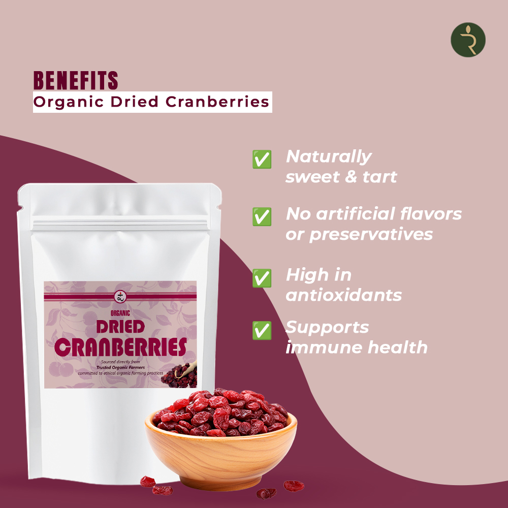 Organic Dried Cranberries 250g